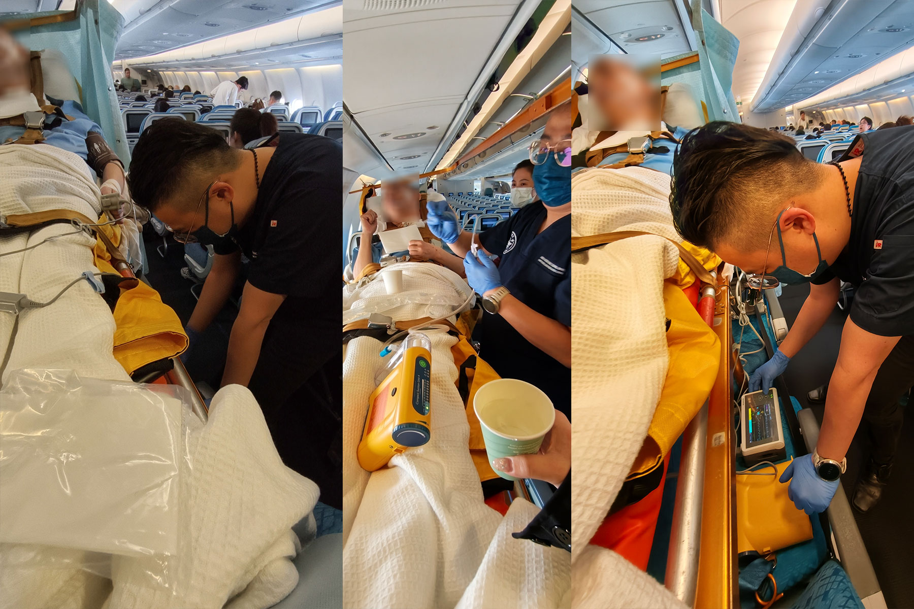 Arrival and medical handover in Guangzhou